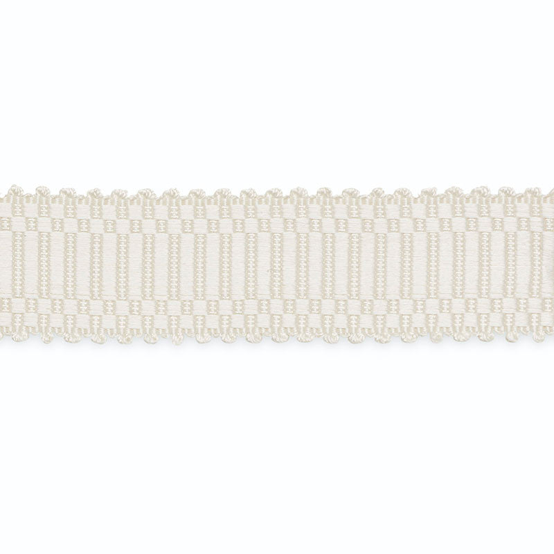 Eugenie Picot-Edge Braid White B107-1 by Schumacher Trim SCHUMACHER TRIM PROGRAM SILK 100% UNITED STATES OF AMERICA </p><p>Repeat: Horizontal: and Vertical: 1.5 - Fabric Carolina -