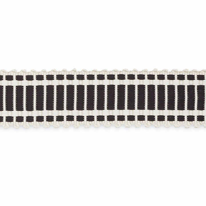 Eugenie Picot-Edge Braid Ivory/Ebony B107-7 by Schumacher Trim SCHUMACHER TRIM PROGRAM SILK 100% UNITED STATES OF AMERICA </p><p>Repeat: Horizontal: and Vertical: 1.5 - Fabric Carolina -