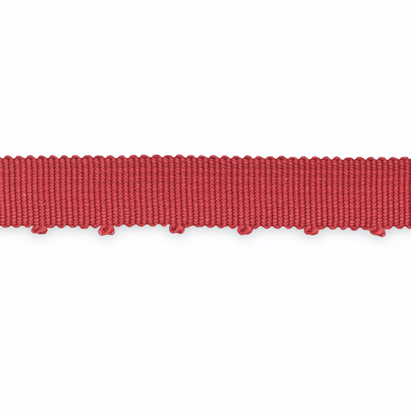 Amy Picot-Edge Grosgrain Ruby B109-11 by Schumacher Trim SCHUMACHER TRIM PROGRAM See Sample UNITED STATES OF AMERICA TO BE DETERMINED </p><p>Repeat: Horizontal: - and Vertical: - 0 6/8" WIDE (2CM) - Fabric Carolina -