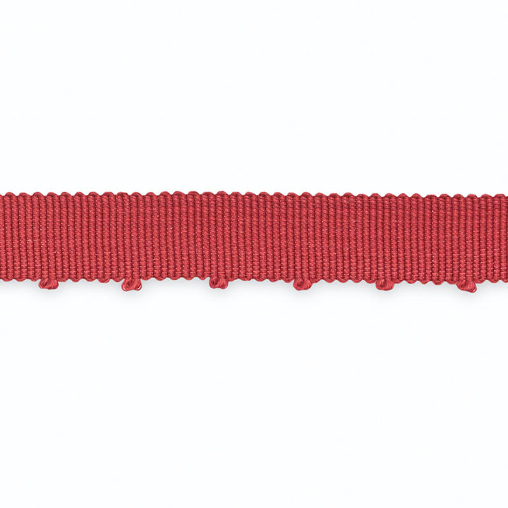 Amy Picot-Edge Grosgrain Ruby B109-11 by Schumacher Trim SCHUMACHER TRIM PROGRAM See Sample UNITED STATES OF AMERICA TO BE DETERMINED </p><p>Repeat: Horizontal: - and Vertical: - 0 6/8" WIDE (2CM) - Fabric Carolina -