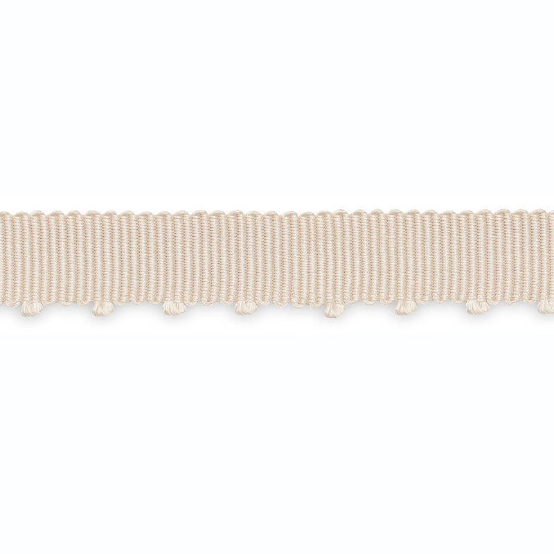 Amy Picot-Edge Grosgrain Cream B109-1 by Schumacher Trim SCHUMACHER TRIM PROGRAM See Sample UNITED STATES OF AMERICA TO BE DETERMINED </p><p>Repeat: Horizontal: - and Vertical: - 0 6/8" WIDE (2CM) - Fabric Carolina -