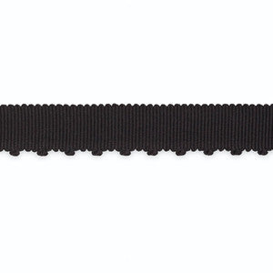 Amy Picot-Edge Grosgrain Black B109-9 by Schumacher Fabric