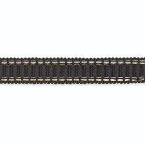 Devon Braid Onyx/Metallic B130-12 by Schumacher Trim