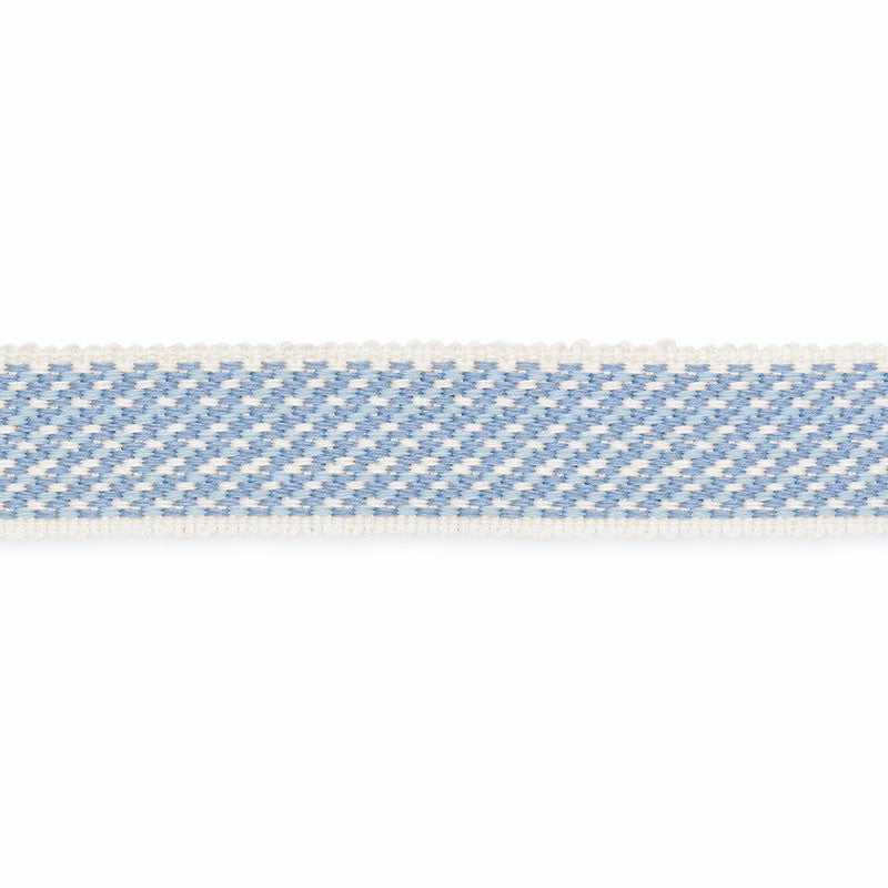 Nanette Braid Ivory/Powder Blue B145-2 by Schumacher Trim SCHUMACHER TRIM PROGRAM COTTON 100% UNITED STATES OF AMERICA </p><p>Repeat: Horizontal: and Vertical: 1 - Fabric Carolina -