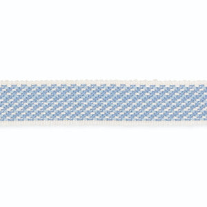 Nanette Braid Ivory/Powder Blue B145-2 by Schumacher Trim