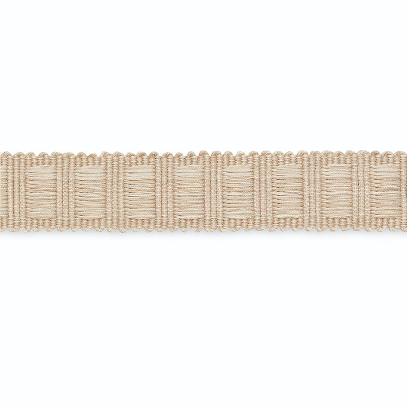 Aubrey Braid Dove B154-6 by Schumacher Trim SCHUMACHER TRIM PROGRAM See Sample UNITED STATES OF AMERICA TO BE DETERMINED </p><p>Repeat: Horizontal: - and Vertical: - 1" WIDE (3CM) - Fabric Carolina -