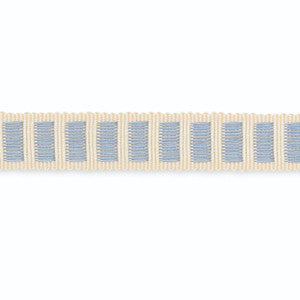 Aubrey Braid Ivory/Sky B154-8 by Schumacher Trim