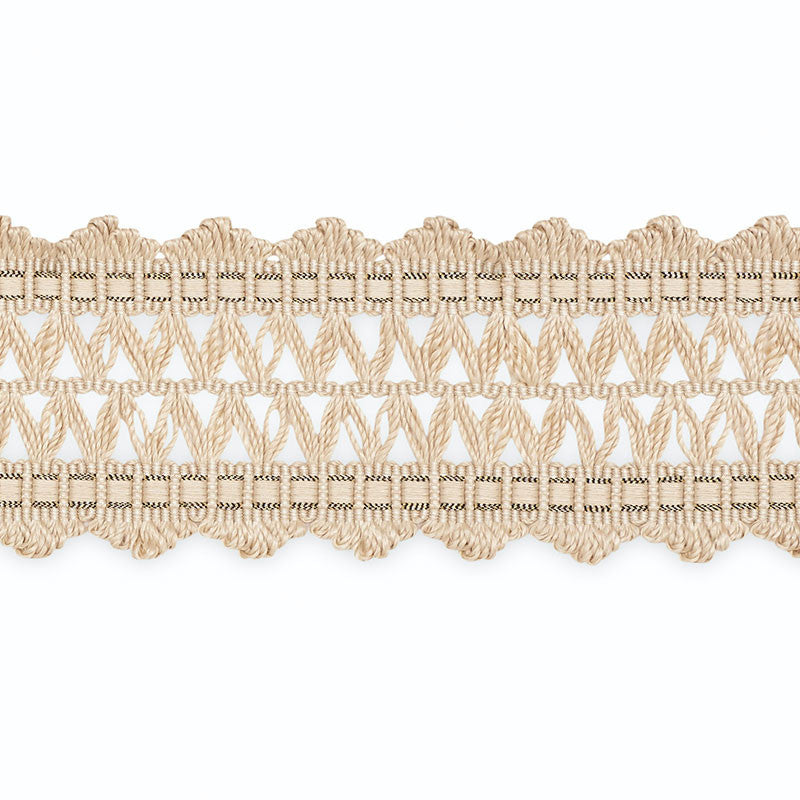 Nikita Braid Moonstone/Metallic B181-6 by Schumacher Trim SCHUMACHER TRIM PROGRAM SILK 90% LUREX 10% UNITED STATES OF AMERICA </p><p>Repeat: Horizontal: and Vertical: 2 - Fabric Carolina -