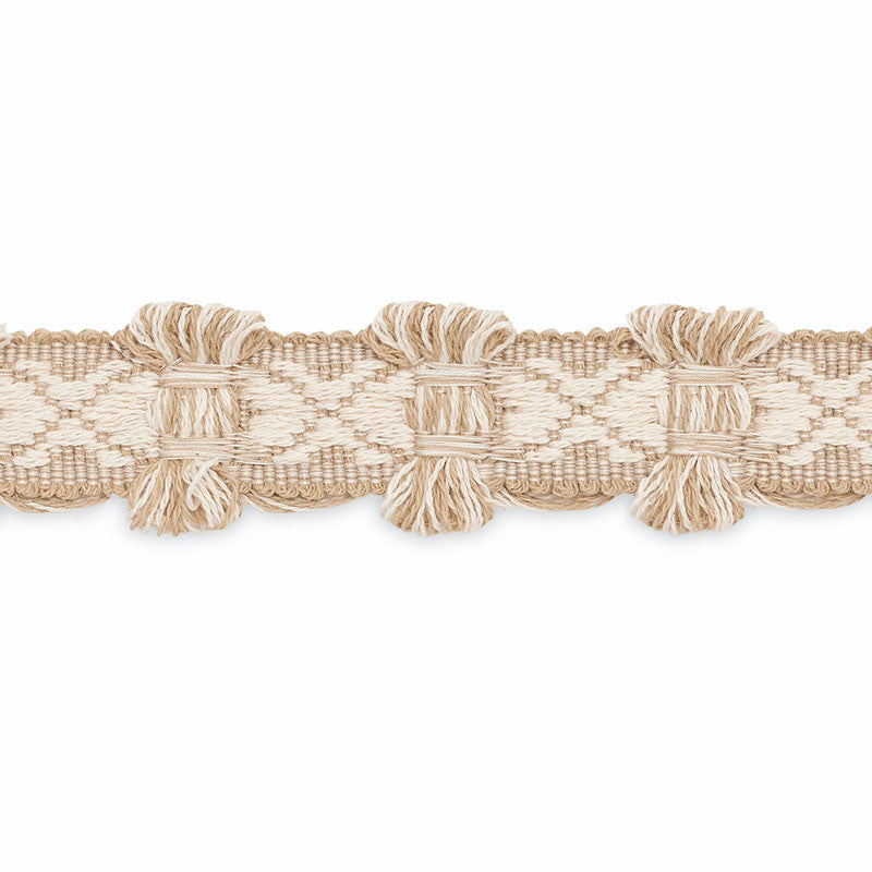 Joani Braid Pony/Ivory B199-2 by Schumacher Trim SCHUMACHER TRIM PROGRAM COTTON 100% UNITED STATES OF AMERICA </p><p>Repeat: Horizontal: and Vertical: 1.5 - Fabric Carolina -