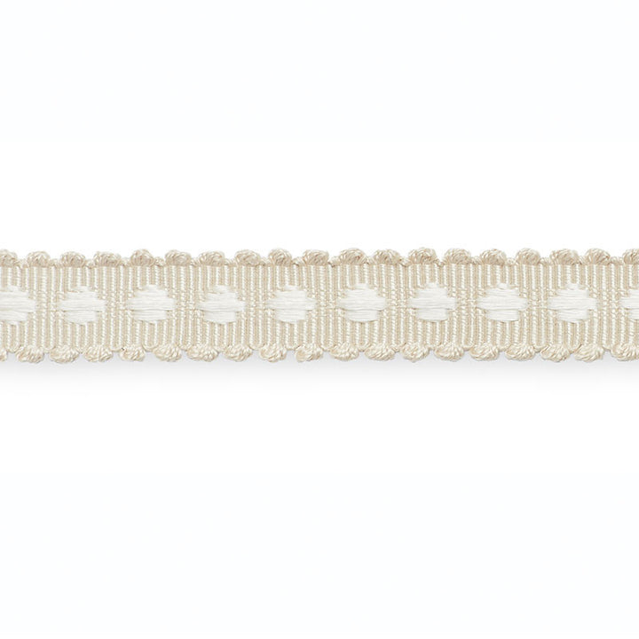 Marlis Braid Ivory/Snow B203-4 by Schumacher Trim SCHUMACHER TRIM PROGRAM SILK 100% UNITED STATES OF AMERICA </p><p>Repeat: Horizontal: and Vertical: 1 - Fabric Carolina -