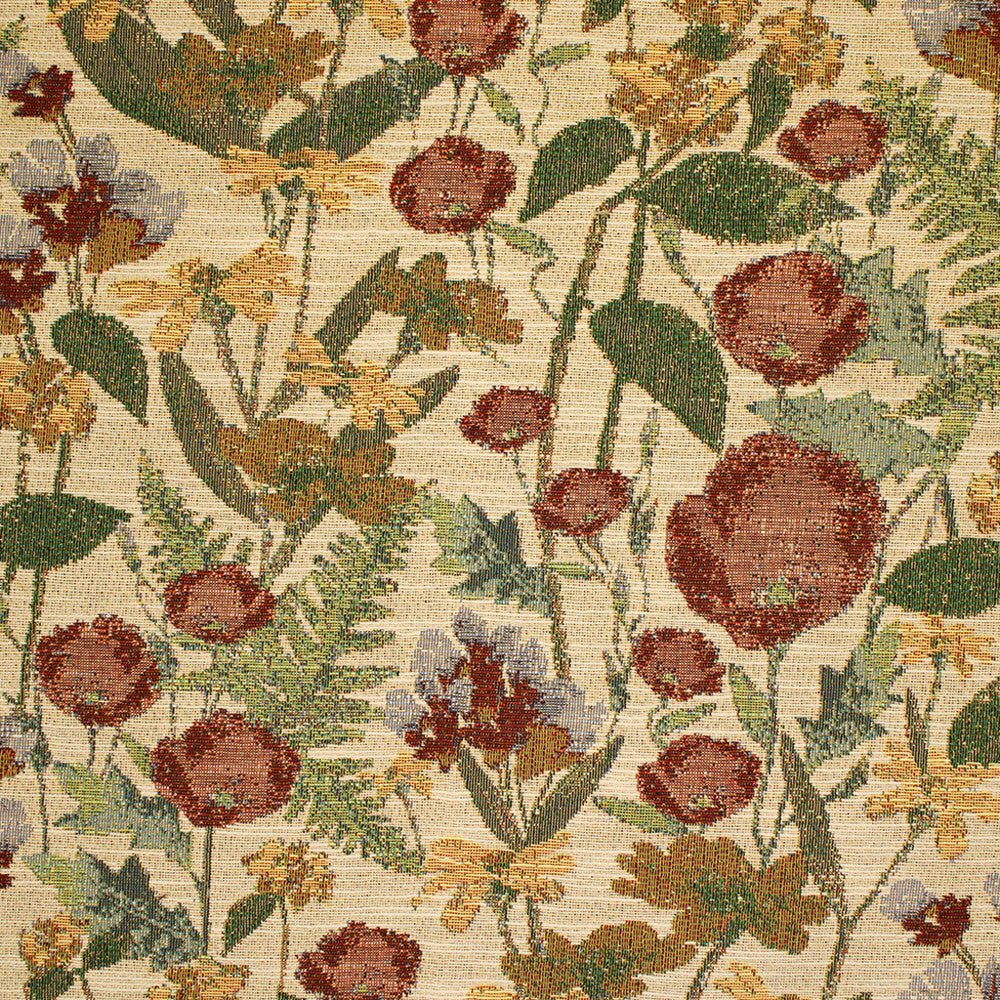 B2871 Poppy by Greenhouse Fabric 65% Polyester, 35% Cotton China 11,000 </p><p>Repeat: 14" H, 27" V 56" - Fabric Carolina -