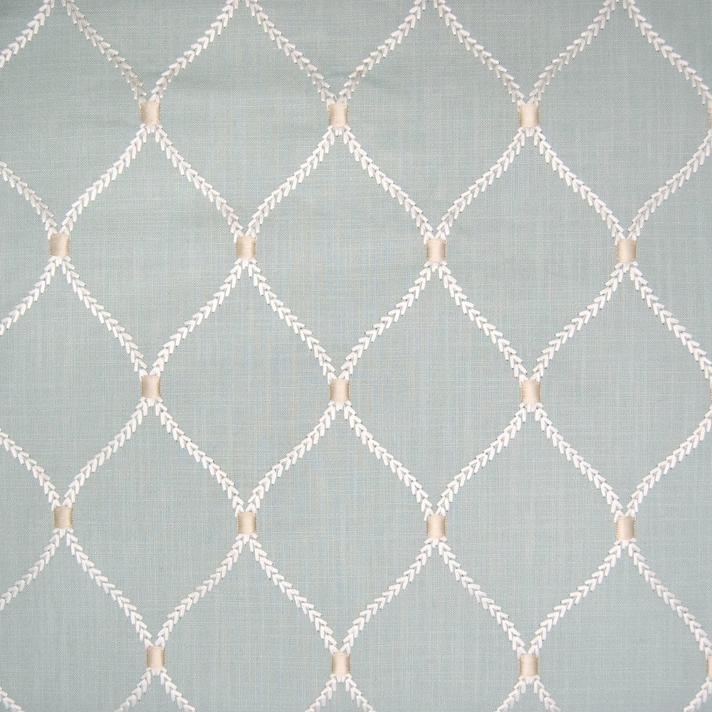 B6222 Shore by Greenhouse Fabric S34: Statement Embroideries 70% Rayon, 30% Linen W/ 100% Rayon Embroidery India 9,000 double rubs </p><p>Repeat: 4.25" H, 6.25" V 52" - Fabric Carolina -