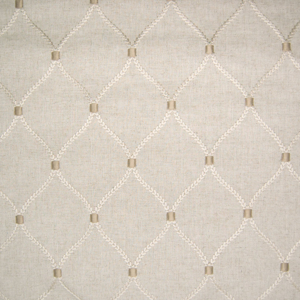 B6394 Flax by Greenhouse Fabric 70% Rayon, 30% Linen With 100% Rayon Embroidery INDIA 9,000 </p><p>Repeat: 4.25" H, 6.25" V 52" - Fabric Carolina -