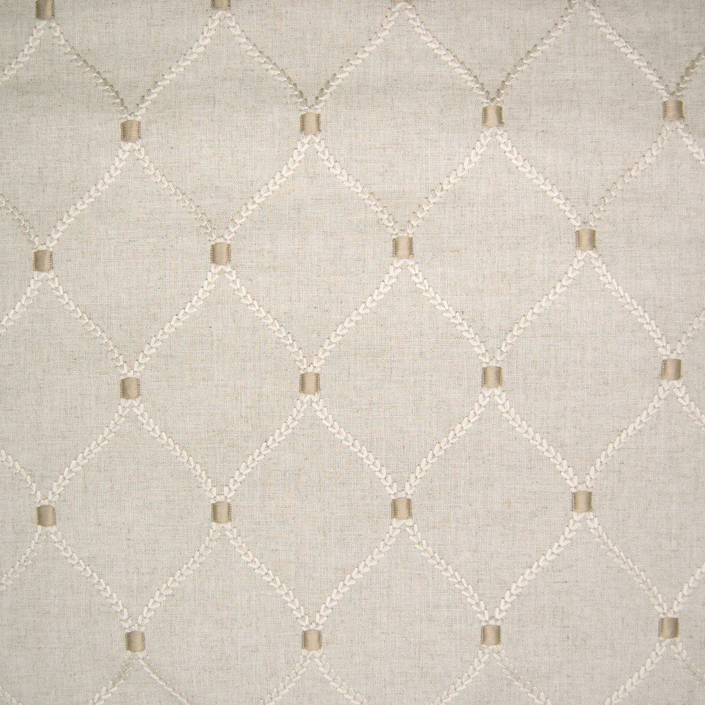 B6394 Flax by Greenhouse Fabric S39: Capri Neutrals 70% Rayon, 30% Linen With 100% Rayon Embroidery India 9,000 double rubs </p><p>Repeat: 4.25" H, 6.25" V 52" - Fabric Carolina -