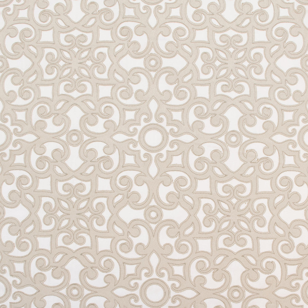 B8026 Natural by Greenhouse Fabric 52% Cotton, 48% Polyester With 100% Polyester Embroidery India 6,000 double rubs </p><p>Repeat: 8.75" H, 10" V 51.5" - Fabric Carolina -