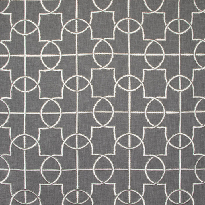 B8035 Charcoal by Greenhouse Fabric 100% Polyester With 100% Polyester Embroidery India 6,000 double rubs </p><p>Repeat: 8.5" H, 9.25" V 51.5" - Fabric Carolina -