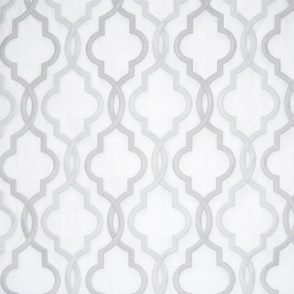 B8037 Platinum by Greenhouse Fabric 88% Rayon, 12% Polyester With 100% Rayon Embroidery India 6,000 double rubs </p><p>Repeat: 4.7" H, 6.35" V 51.5" - Fabric Carolina -