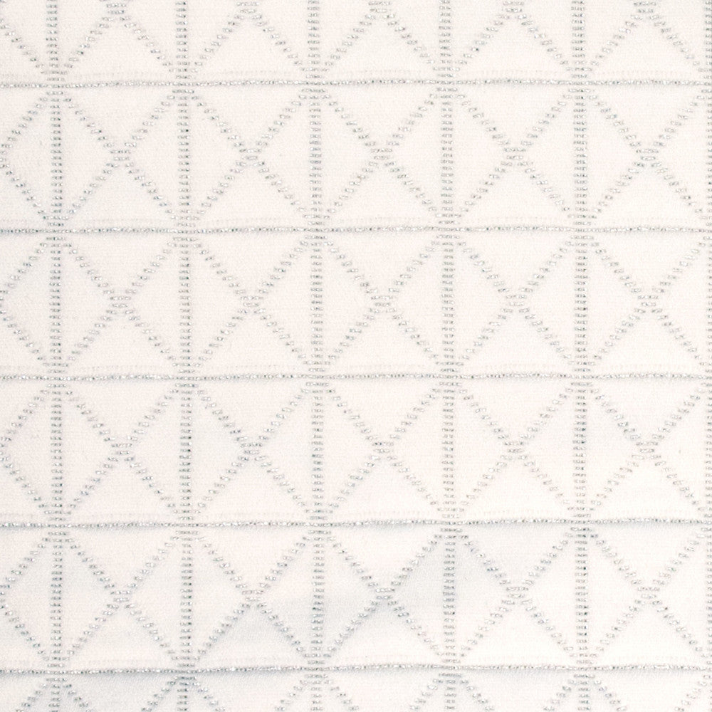 B8111 Silver by Greenhouse Fabric 100% Polyester India 50,000 double rubs </p><p>Repeat: 1" H, .9" V 54" - Fabric Carolina -