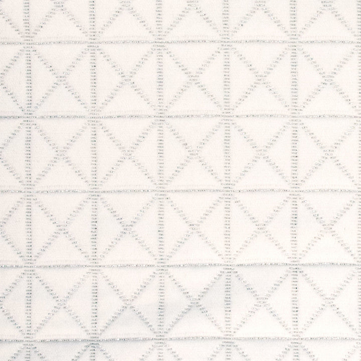 B8111 Silver by Greenhouse Fabric 100% Polyester India 50,000 double rubs </p><p>Repeat: 1" H, .9" V 54" - Fabric Carolina -