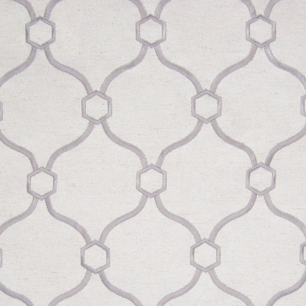 B8187 Silver by Greenhouse Fabric 38% Viscose, 31% Polyester, 31% Linen With 100% Rayon Embroidery China 6,000 double rubs </p><p>Repeat: 3.75" H, 5" V 53" - Fabric Carolina -