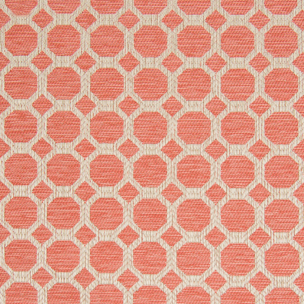 B8249 Coral by Greenhouse Fabric 100% Polyester China 55,000 double rubs </p><p>Repeat: 1.5" H, 1.5" V 58" - Fabric Carolina -