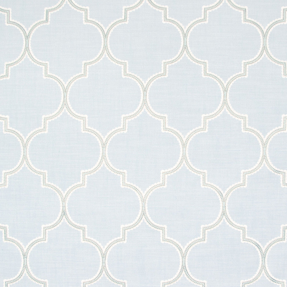 B8281 Aqua by Greenhouse Fabric 73% Cotton, 27% Polyester With 54% Rayon, 46% Cotton Embroidery India 6,000 double rubs </p><p>Repeat: 6.625" H, 9.375" V 54" - Fabric Carolina -