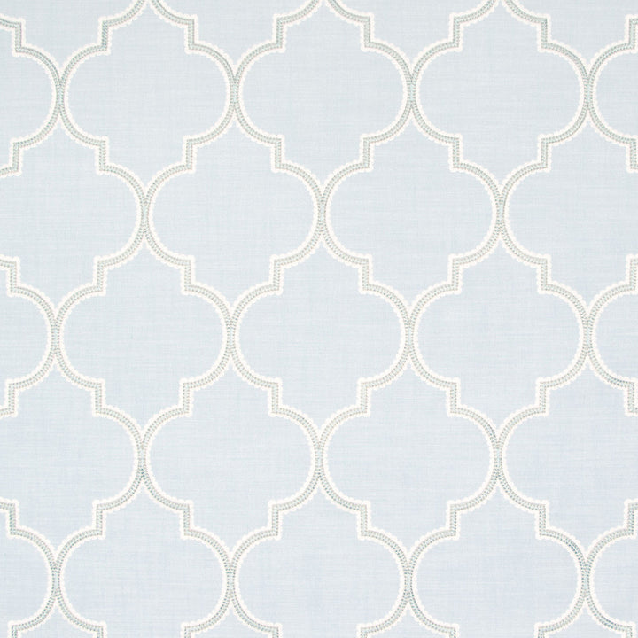 B8281 Aqua by Greenhouse Fabric 73% Cotton, 27% Polyester With 54% Rayon, 46% Cotton Embroidery India 6,000 double rubs </p><p>Repeat: 6.625" H, 9.375" V 54" - Fabric Carolina -