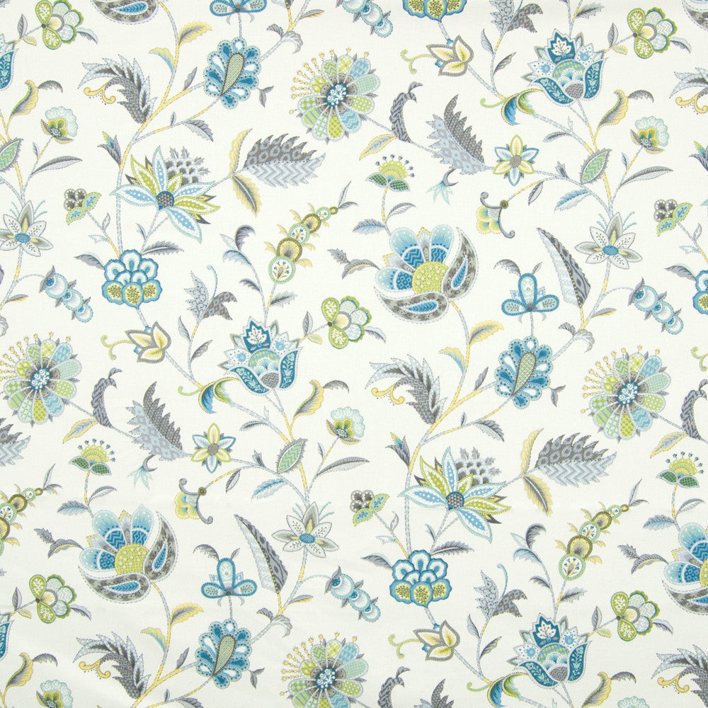 B8292 Peacock by Greenhouse Fabric 100% Cotton USA 15,000 double rubs </p><p>Repeat: 13.5" H, 27" V 54" - Fabric Carolina -