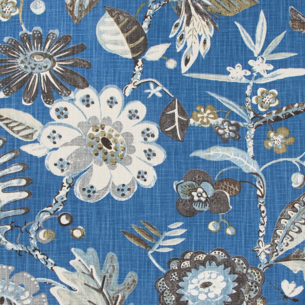 B8926 Cobalt by Greenhouse Fabric 100% Cotton USA 15,000 double rubs </p><p>Repeat: 27" H, 36" V 54" - Fabric Carolina -