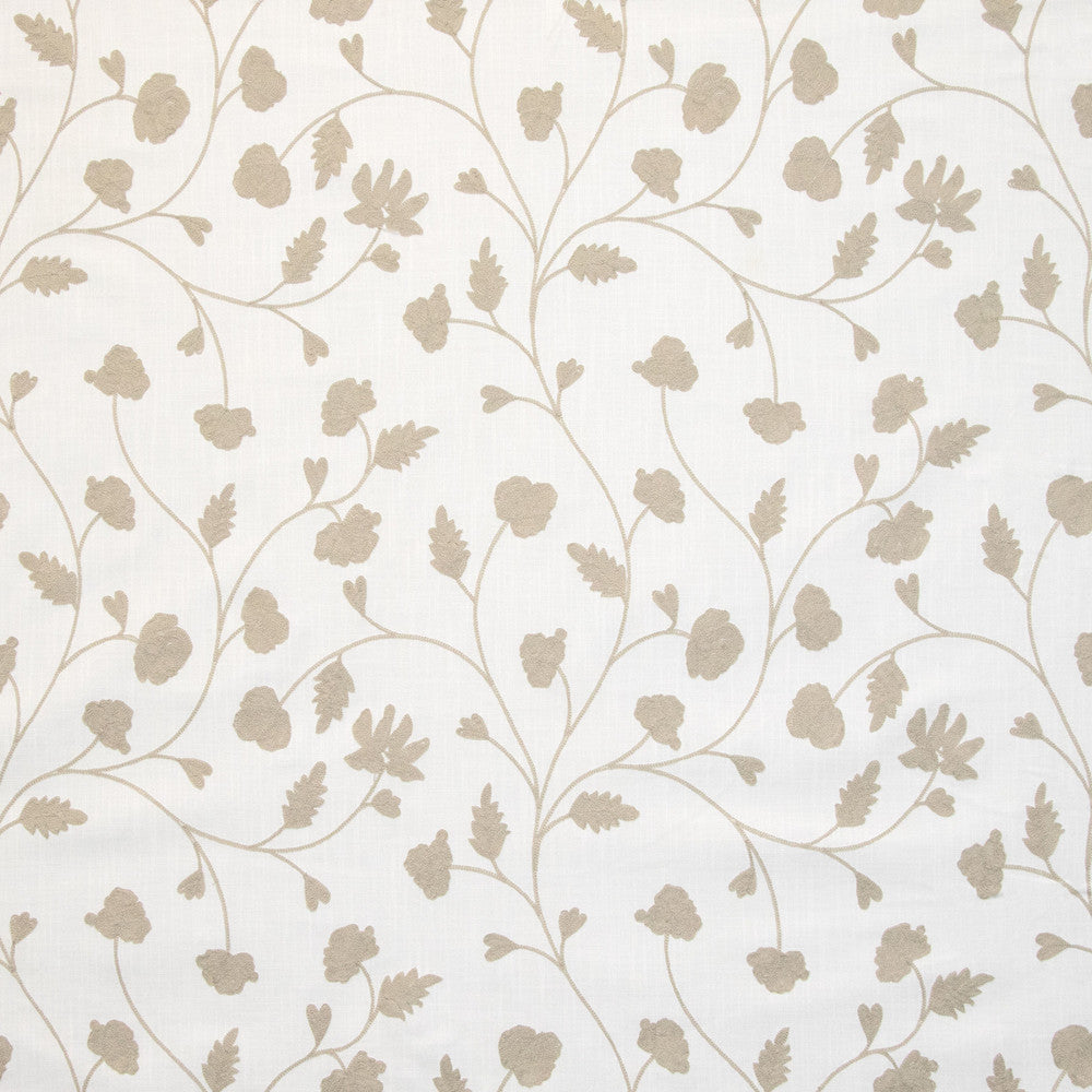B9113 Ivory by Greenhouse Fabric 73% Cotton, 27% Polyester With 100% Cotton Embroidery India 6,000 double rubs </p><p>Repeat: 17.875" H, 17.373" V 54" - Fabric Carolina -