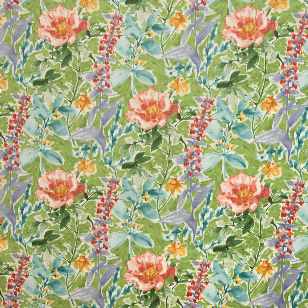 B9404 Spring Green by Greenhouse Fabric 100% Cotton Peru 24,000 double rubs </p><p>Repeat: 13.5" H, 25.25" V 54" - Fabric Carolina -