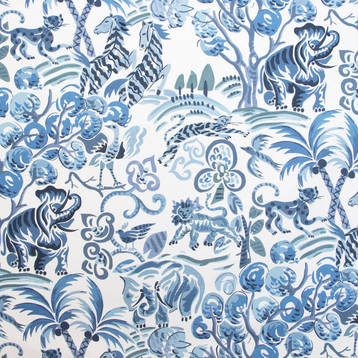 B9627 Persian Blue by Greenhouse Fabric 100% Cotton Spain 51,000 double rubs </p><p>Repeat: 27" H, 36" V 54" - Fabric Carolina -