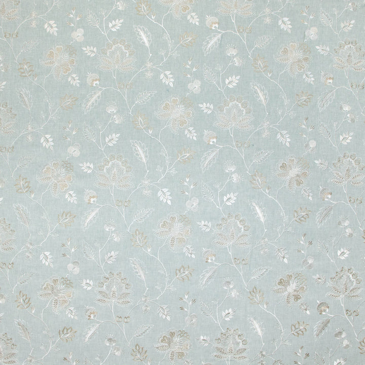 B9667 Mist by Greenhouse Fabric 52% Polyester, 48% Cotton With 100% Viscose Embrioidery India 6,000 double rubs </p><p>Repeat: 25" H, 12.75" V 55" - Fabric Carolina -