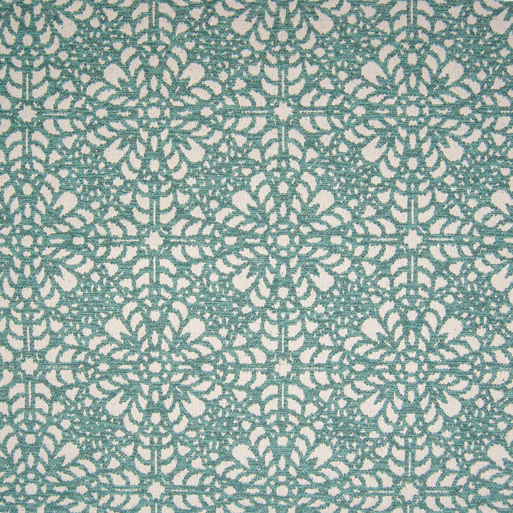 B9784 Aqua by Greenhouse Fabric 100% Polyester China 50,000 double rubs </p><p>Repeat: 7.3" H, 7.7" V 57" - Fabric Carolina -