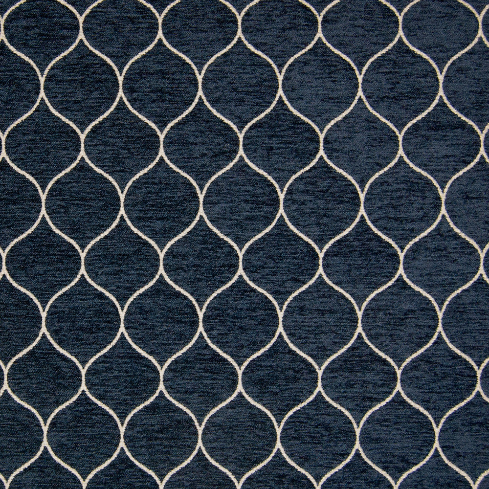 B9826 Midnight Blue by Greenhouse Fabric 85% Polyester, 15% Cotton China 50,000 double rubs </p><p>Repeat: 2" H, 3" V 55" - Fabric Carolina -