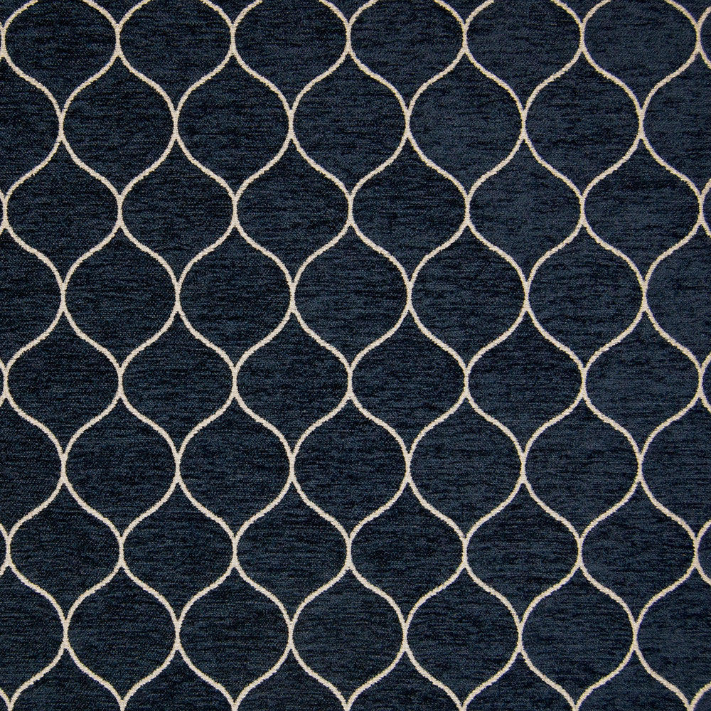B9826 Midnight Blue by Greenhouse Designer Fabric F12: upholstery by COLOR 85% Polyester, 15% Cotton China 50,000 double rubs </p><p>Repeat: 2" H, 3" V 55" - Swanky Fabrics -
