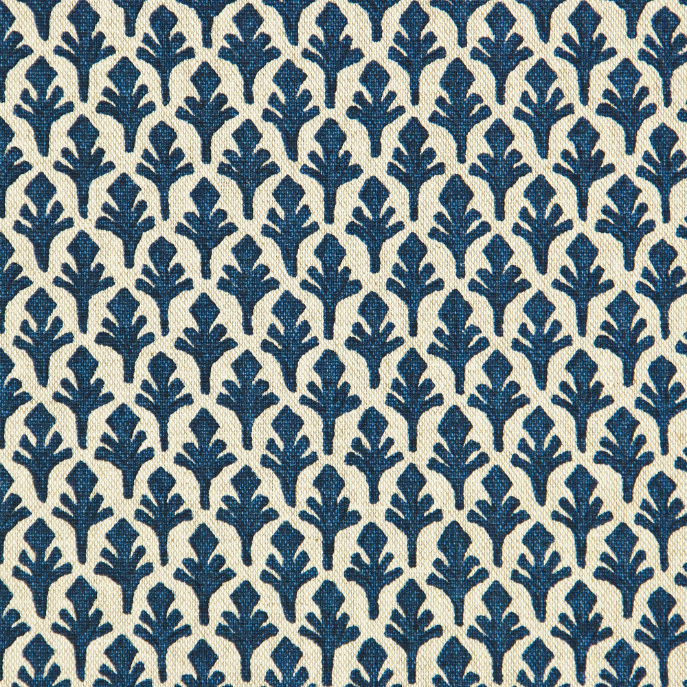 Bablicon 1 Ink by Stout Fabric COMFORTABLE LIVING AZURE/LAKE 87%COT 13%SVI USA Horizontal: 5.375 and Vertical: 1.250 54 in - Fabric Carolina -