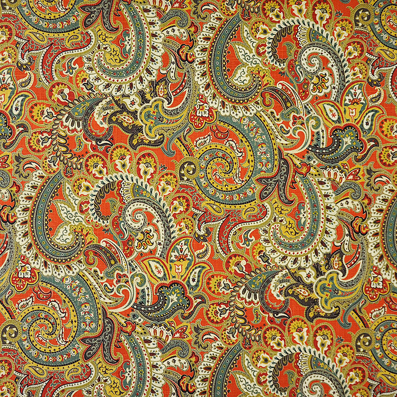 Boho # 335 Ming Red by Maxwell Fabric COLOR THEORY-VOL.I SUNSET 55% LINEN 45% RAYON CHINA </p><p>Repeat: Horizontal: H-27 and Vertical: V-26 54" - Fabric Carolina -
