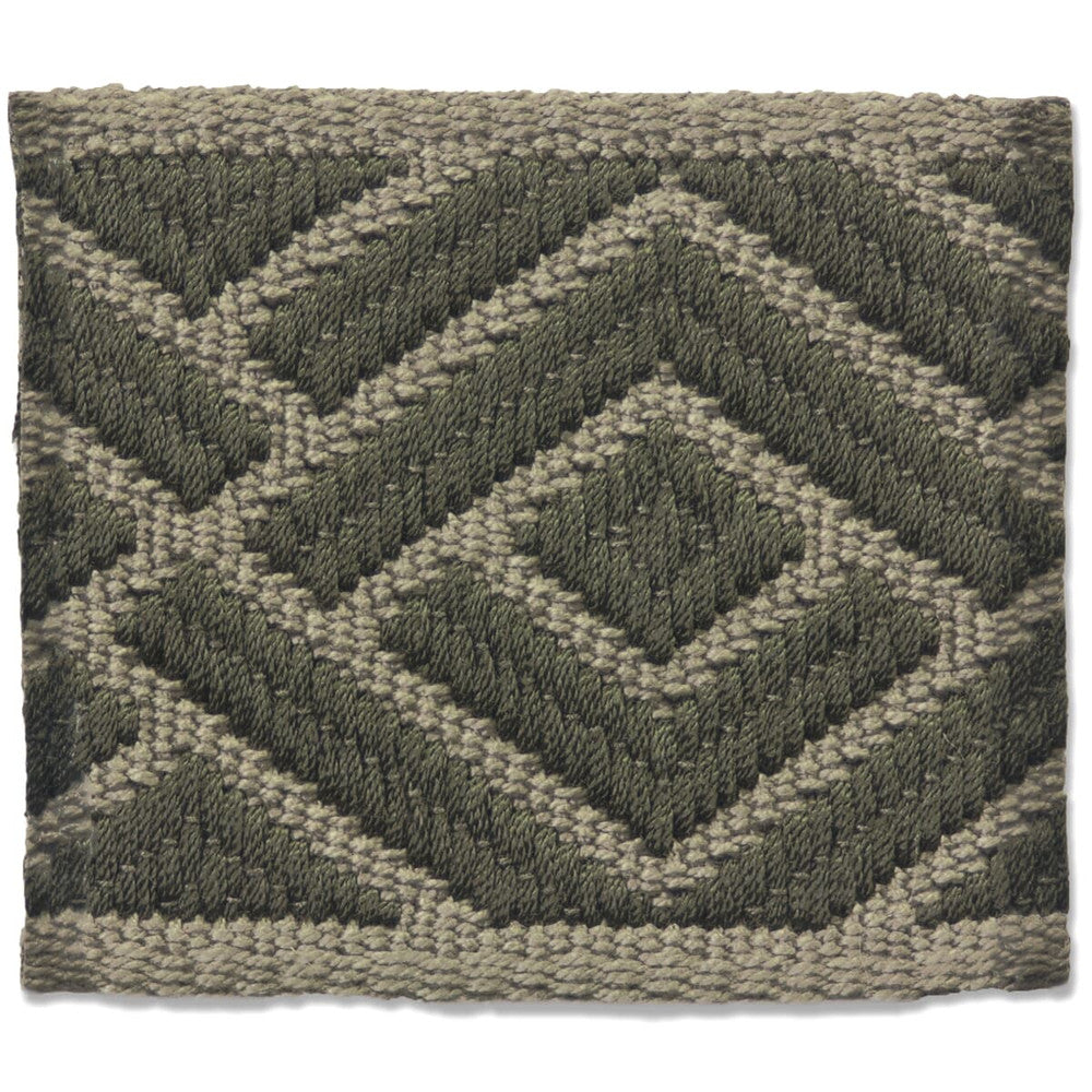 Bacall 2 Charcoal by Stout Trim New World Tapes & Borders 100% Spun Viscose FRANCE Horizontal: 3 and Vertical: 0 3 in - Fabric Carolina -