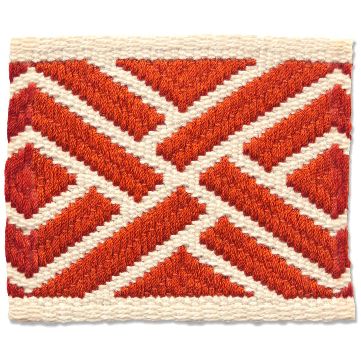 Bacall 3 Paprika by Stout Trim NEW WORLD TAPES & BORDERS 100%SVI FRANCE Horizontal: 3 and Vertical: 0 3 in - Fabric Carolina -