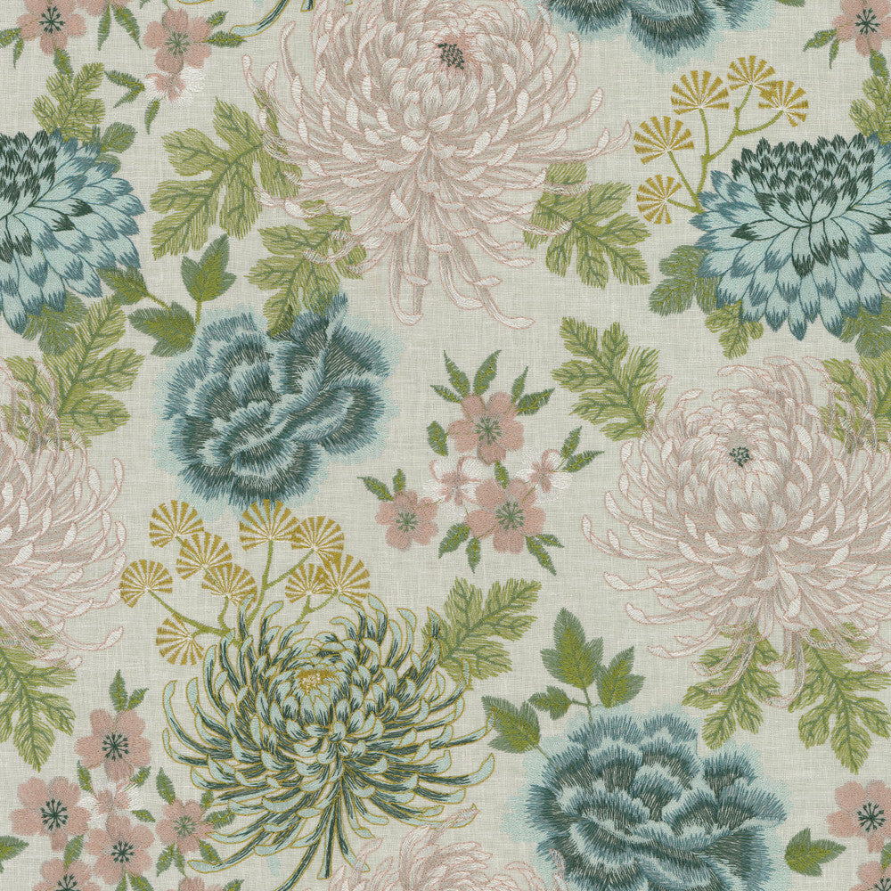 Bagatelle 1 Seedling by Stout Fabric RAINBOW LIBRARY SAGE/CYPRESS 50%SVI 26%POL 24%COT %VEMB INDIA Horizontal: 17.500 and Vertical: 18.250 52.5 in - Fabric Carolina -