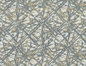 Baldwin Metal Blue by Norbar Designer Fabric SYMPHONY 100% POLYESTER INDIA 4 3/4"V - 4 3/E"H 54 - Swanky Fabrics -