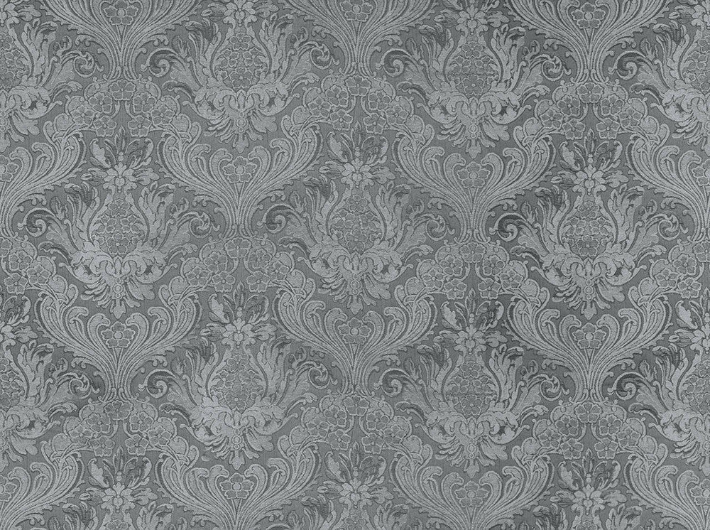 Balenciaga Gunmetal 945 by Covington Designer Fabric our website for purchase 67% Viscose/33% Polyester China 30000 Horizontal: 14" and Vertical: 19" 55" - Swanky Fabrics -