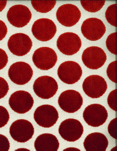Balloon Red by Norbar Fabric HEIRLOOM 86% VISCOSE 14% POLYESTER INDIA 2 1/4"V 3 1/2"H 58 - Fabric Carolina -