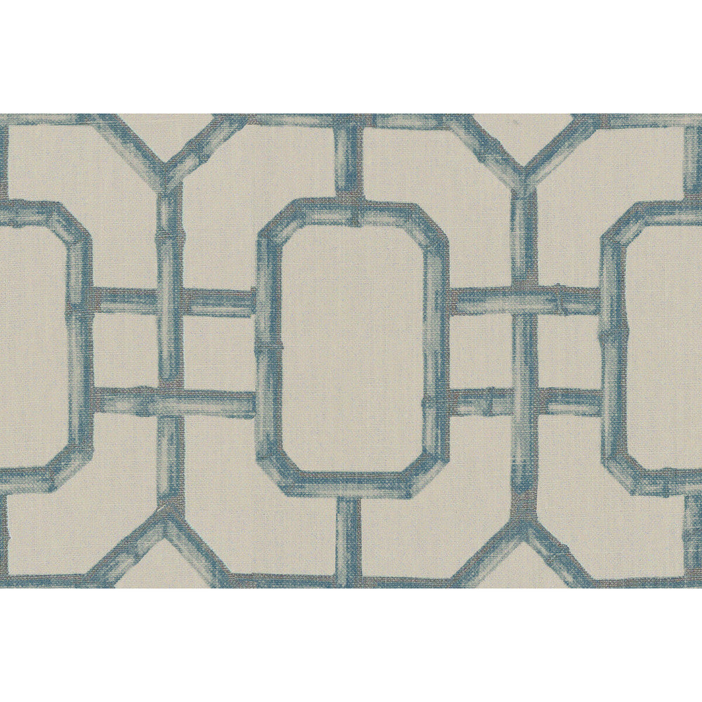 Bambu Fret Ciel by Kravet Couture Fabric JAN SHOWERS GLAMOROUS LINEN - 100% China MEDIUM Horizontal: 27 and Vertical: 36 54.5 - Fabric Carolina -
