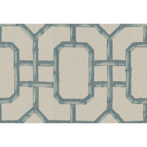 Bambu Fret Ciel by Kravet Couture Fabric