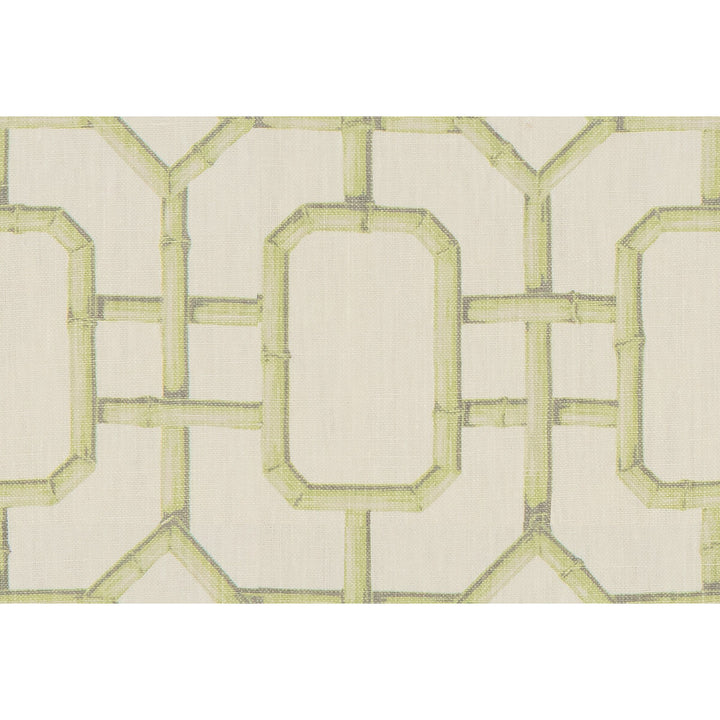 Bambu Fret Celery by Kravet Couture Fabric JAN SHOWERS GLAMOROUS LINEN - 100% China MEDIUM Horizontal: 27 and Vertical: 36 54.5 - Fabric Carolina -