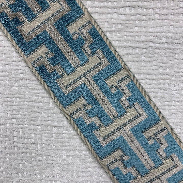 Banks Tape Atlantic by Magnolia Trim - 31Poly/58Ray/11Lin China Horizontal: and Vertical: 3.5 - Fabric Carolina -