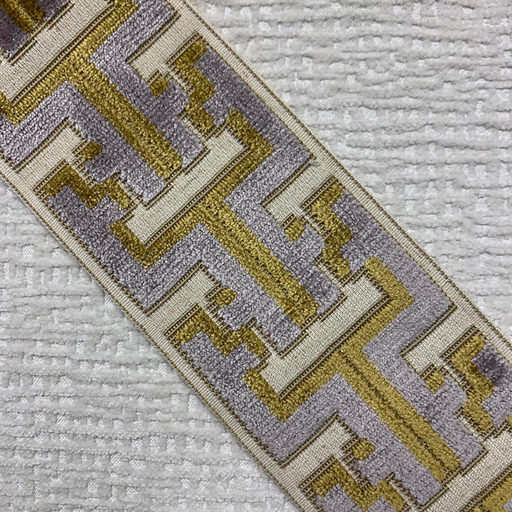 Banks Tape Slate by Magnolia Trim - 31Poly/58Ray/11Lin China Horizontal: and Vertical: 3.5 - Fabric Carolina -