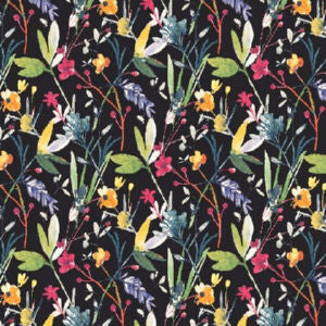 Barlow Noir by Norbar Fabric See Sample 100% COTTON KOREA 15,000 WYZENBEEK 17 3/4"V 18"H 54 - Fabric Carolina -